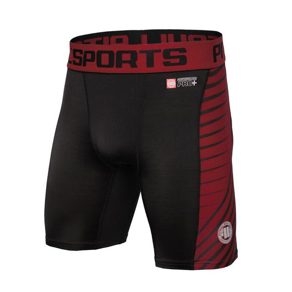 Spodenki Compression PRO PLUS MLG Ciemnoczerwone - kup z Pit Bull West Coast Oficjalny Sklep