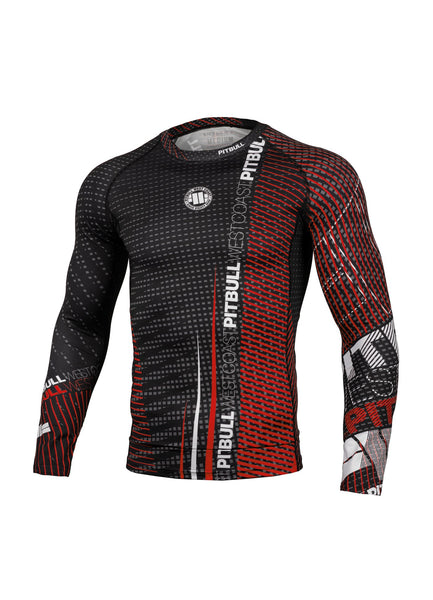LONGSLEEVE RASHGUARD CHARGER Czerwony - kup z Pit Bull West Coast Oficjalny Sklep
